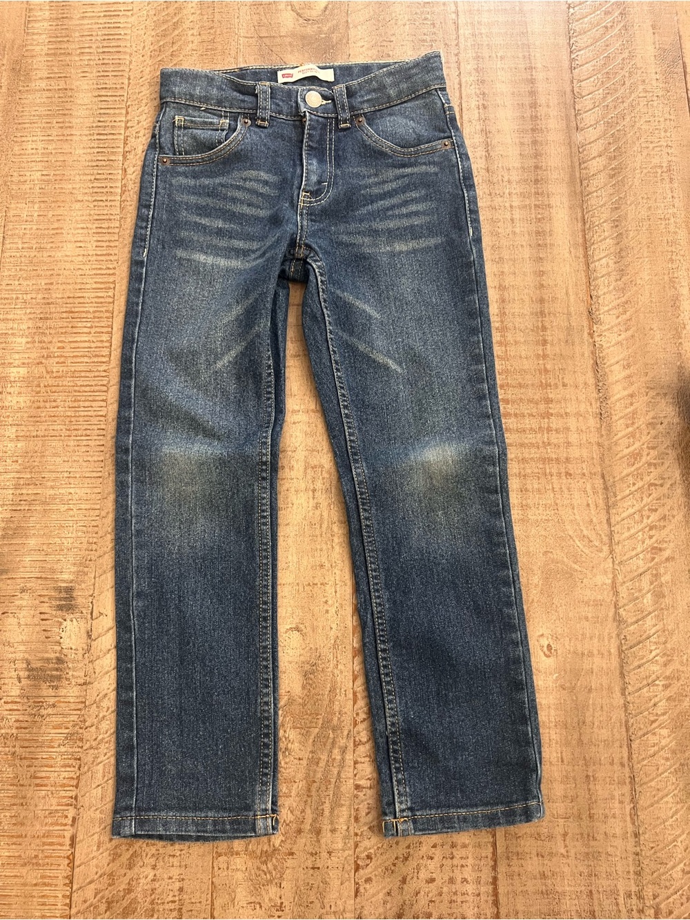 Levi's Straight-Leg Denim Jeans in Classic Blue Wash
